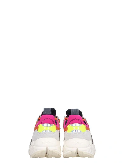 Shop Diadora Rave Leather Sneakers In White Leather And Fabric