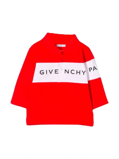 Shop Givenchy Red Polo In Rosso