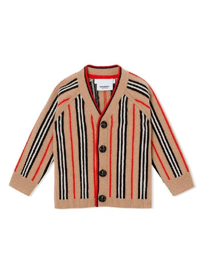 Shop Burberry Sand Cardigan In Beige