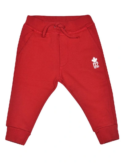 Shop Dsquared2 Side Logo Track Pants In Red