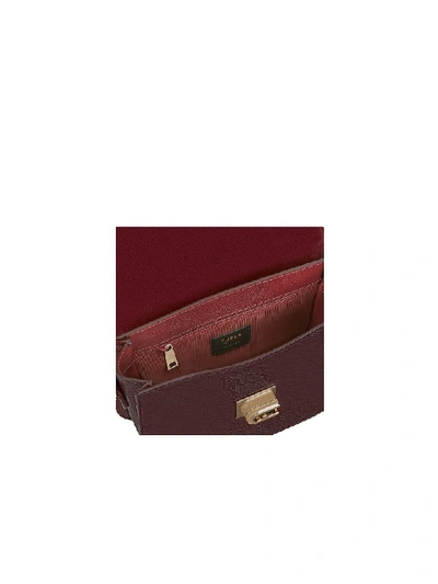 Shop Furla Genuine Leather 1927 S Shoulder Bag 23 In Burgundy