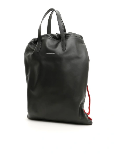 Shop Alexander Mcqueen Leather Backpack In Black (black)