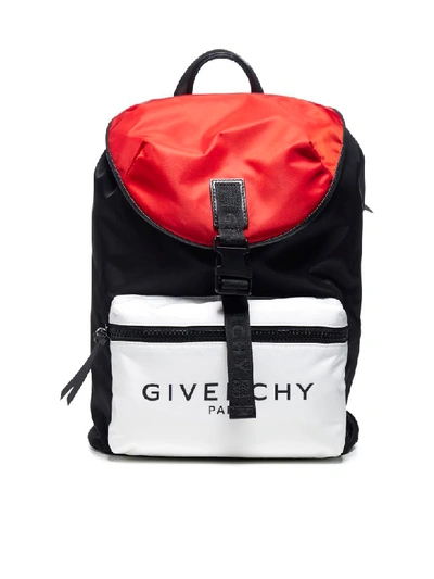 Shop Givenchy Backpack In Black/red/white
