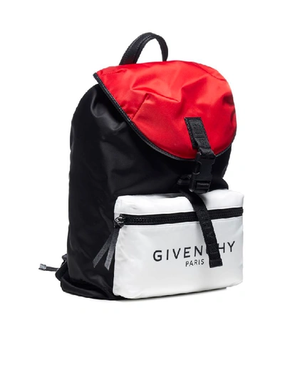 Shop Givenchy Backpack In Black/red/white