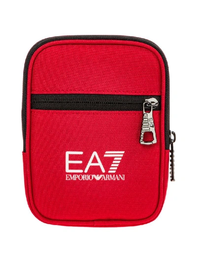 Shop Ea7 Emporio Armani  Modernist Crossbody Bags In Tango Red