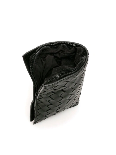 Shop Bottega Veneta Foldable Nylon Backpack In Nero Nero Nero Opaco (black)