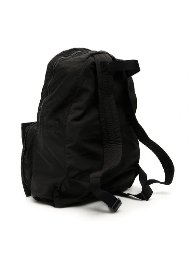 Shop Bottega Veneta Foldable Nylon Backpack In Nero Nero Nero Opaco (black)