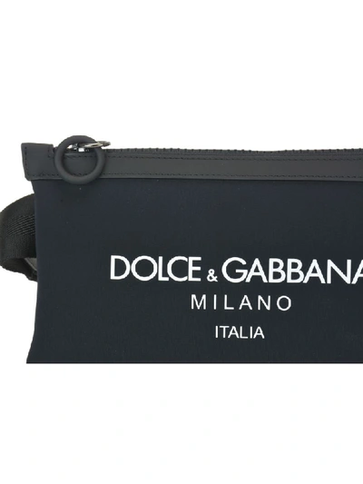 Shop Dolce & Gabbana Logo Belt Bag In Black