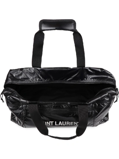 Shop Saint Laurent Nylon Travel Bag In Black