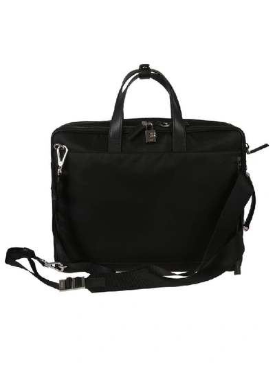 Shop Prada Logo Tote In Black