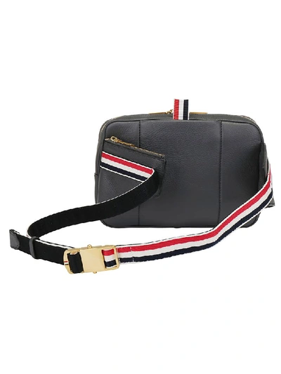 Shop Thom Browne Bum Belt Bag In Dark Grey