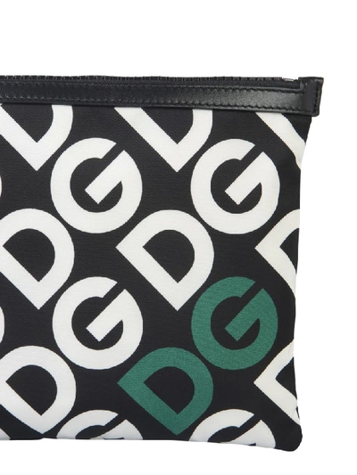 Shop Dolce & Gabbana Clutch With Logo In Verde