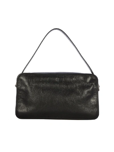 Shop Gucci Messenger Fluffy Calf Leather In Black
