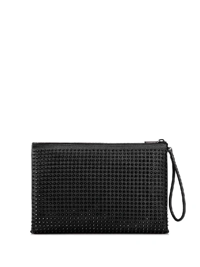 Shop Christian Louboutin Louboutin Skypouch With Spike In Nero