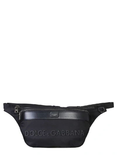 Shop Dolce & Gabbana Pouch With Logo In Nero