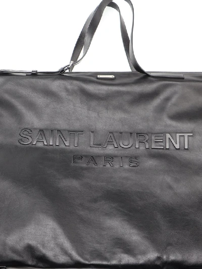 Shop Saint Laurent Bag L Flat In Black
