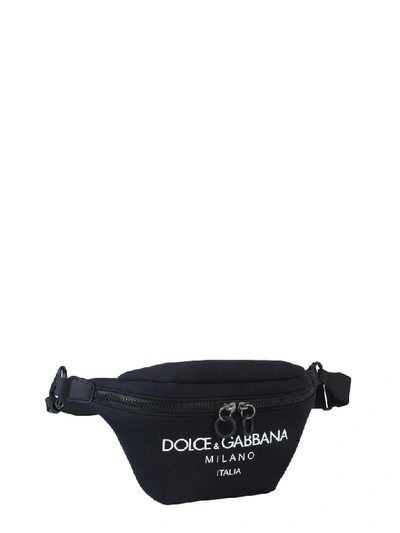 Shop Dolce & Gabbana Printed Pouch In Nero