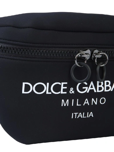 Shop Dolce & Gabbana Printed Pouch In Nero