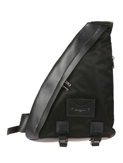 Shop Givenchy Envelop Triangle Shoulder Bag In Black