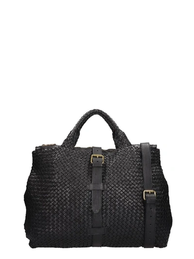 Shop Officine Creative Clever Hand Bag In Black Leather