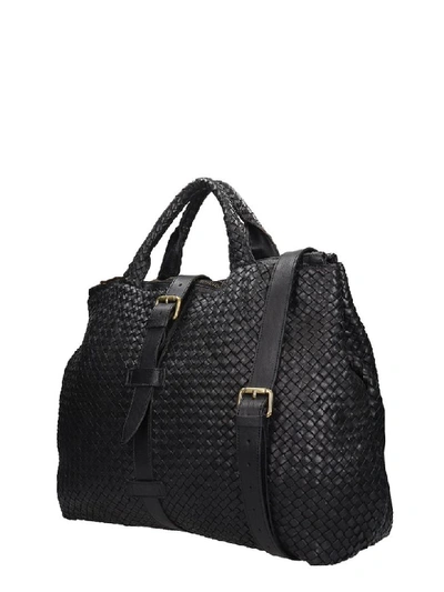 Shop Officine Creative Clever Hand Bag In Black Leather