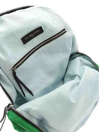 Shop Philippe Model Backpack Mondial In Green