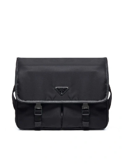 Shop Prada Messenger Viaggio Shoulder Bag In Nero