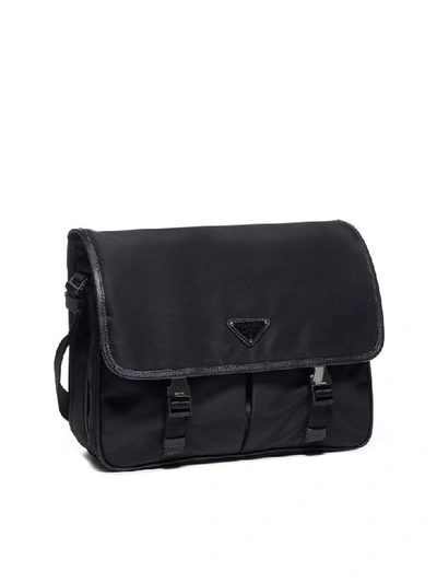 Shop Prada Messenger Viaggio Shoulder Bag In Nero
