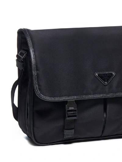 Shop Prada Messenger Viaggio Shoulder Bag In Nero