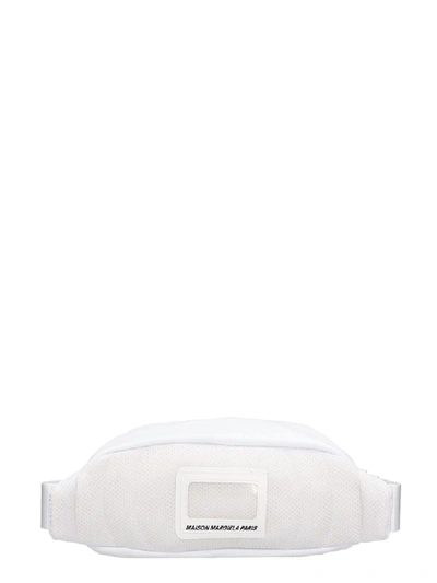 Shop Maison Margiela Waist Bag In White Leather