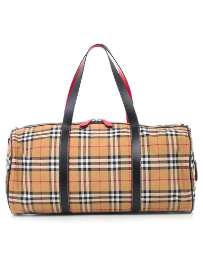 Shop Burberry L Kennedy Holdall In Antique Yellow