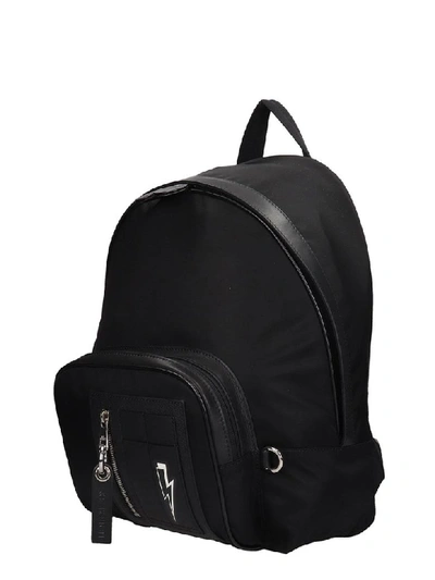 Shop Neil Barrett Backpack In Black Nylon