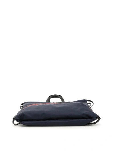Shop Calvin Klein Drawstring Backpack In Tonalita Blu (blue)