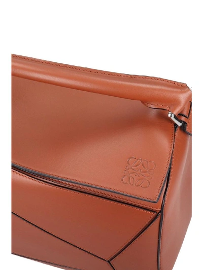 Shop Loewe Bolso Puzzle Tote In Leather Color Leather