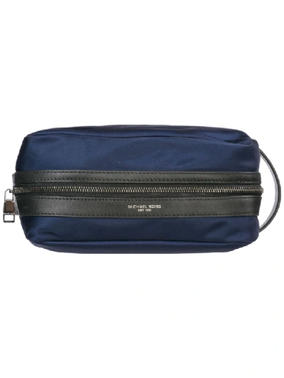 Shop Michael Kors Kent Toiletry Bag In Indigo