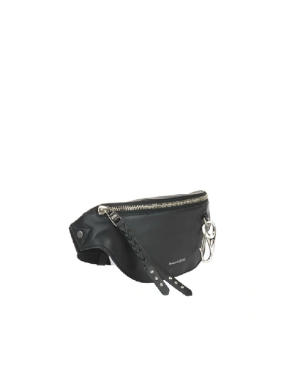 Shop Alexander Mcqueen Harness Belt Bag In Nero