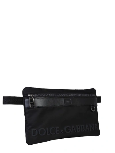 Shop Dolce & Gabbana Sicily Dna Pouch In Nero