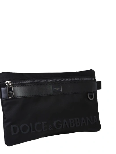 Shop Dolce & Gabbana Sicily Dna Pouch In Nero