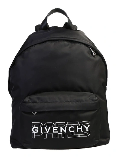Shop Givenchy Branded Backpack In Black