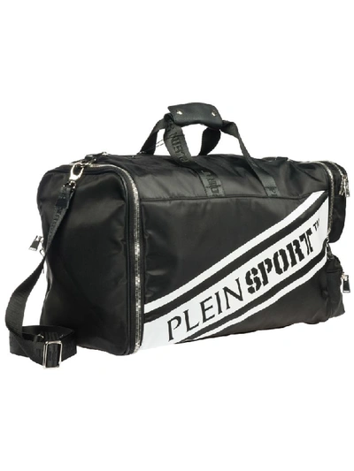 Shop Philipp Plein Howee Duffle Bag In Black - White