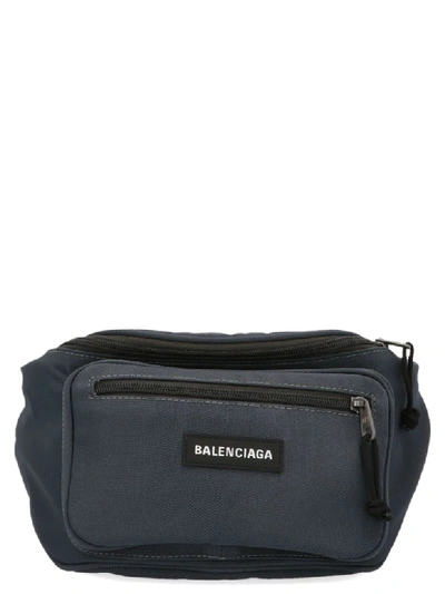 Shop Balenciaga Explorer Bag In Grey