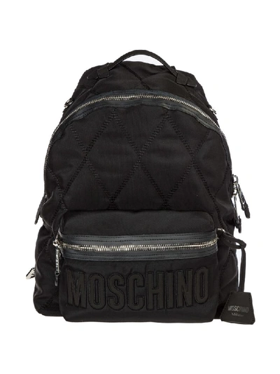 Shop Moschino Dollar Teddy Bear Backpack In Nero