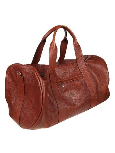 Shop Brunello Cucinelli Logo Holdall In Red