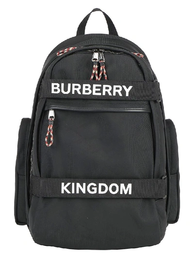 Shop Burberry Cooper Backpack In Black/white