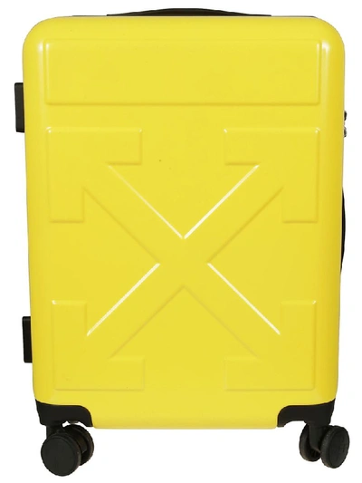 Shop Off-white For Travel Luggage Bag In Yellow