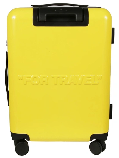 Shop Off-white For Travel Luggage Bag In Yellow