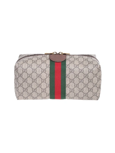 Shop Gucci Cosmetic Holder In Beige