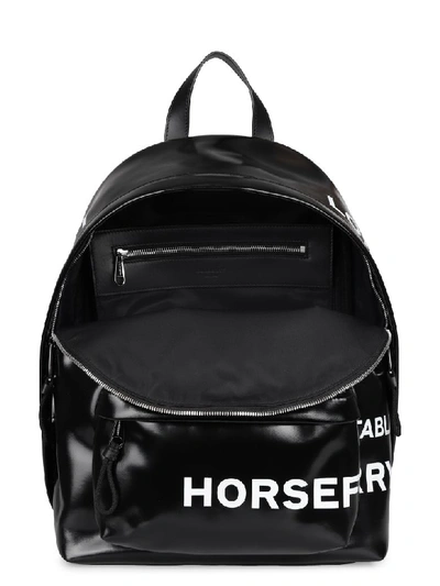 Shop Burberry Backpack With Logo Print In Black