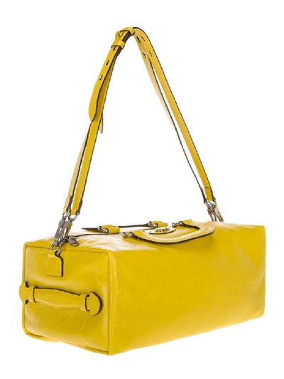 Shop Gucci Soft Leather Backpack In Yellow