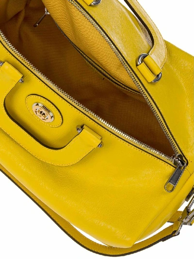 Shop Gucci Soft Leather Backpack In Yellow